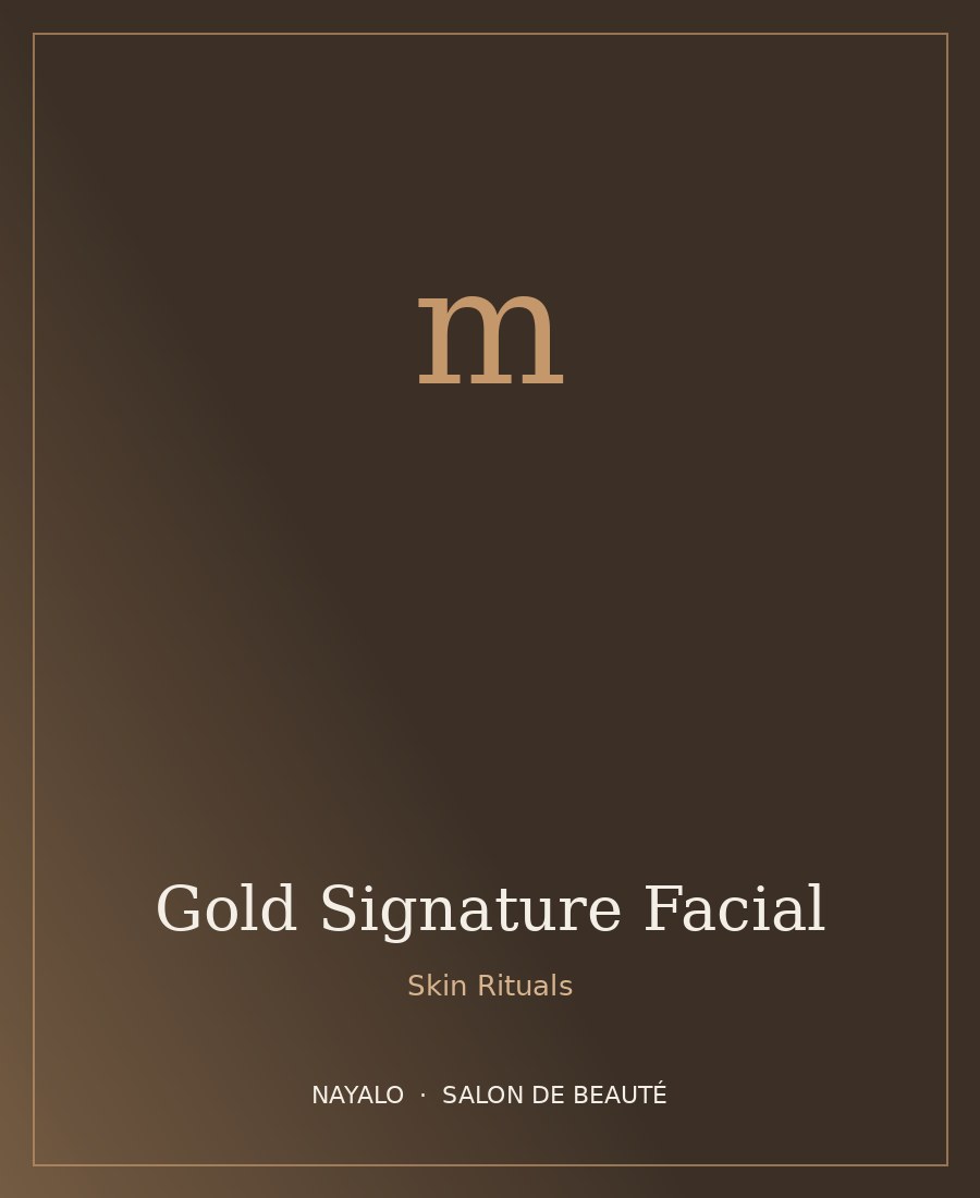 Gold Signature Facial at NAYALO Salon de Beauté